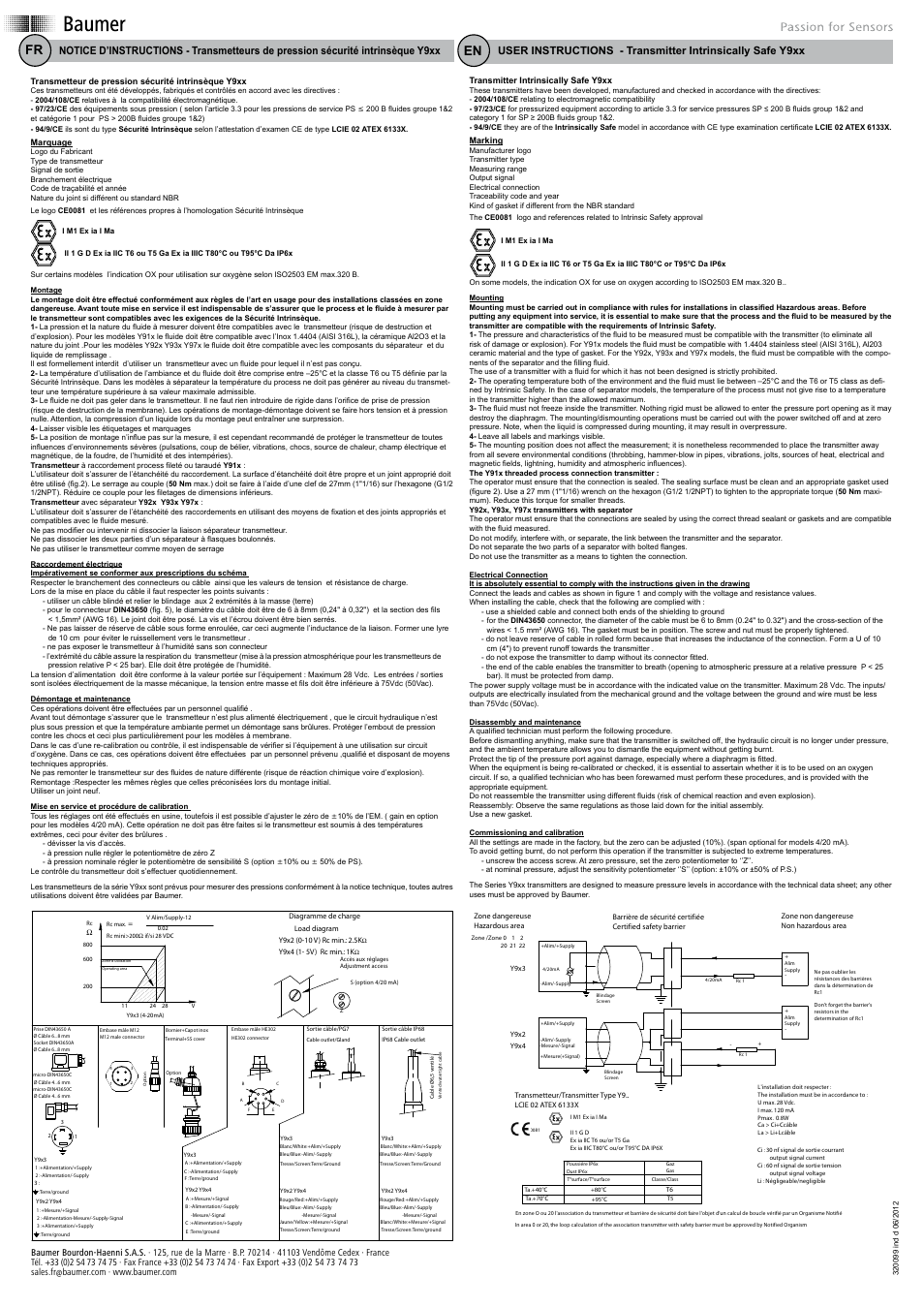 Baumer X9xx User Manual | 2 pages