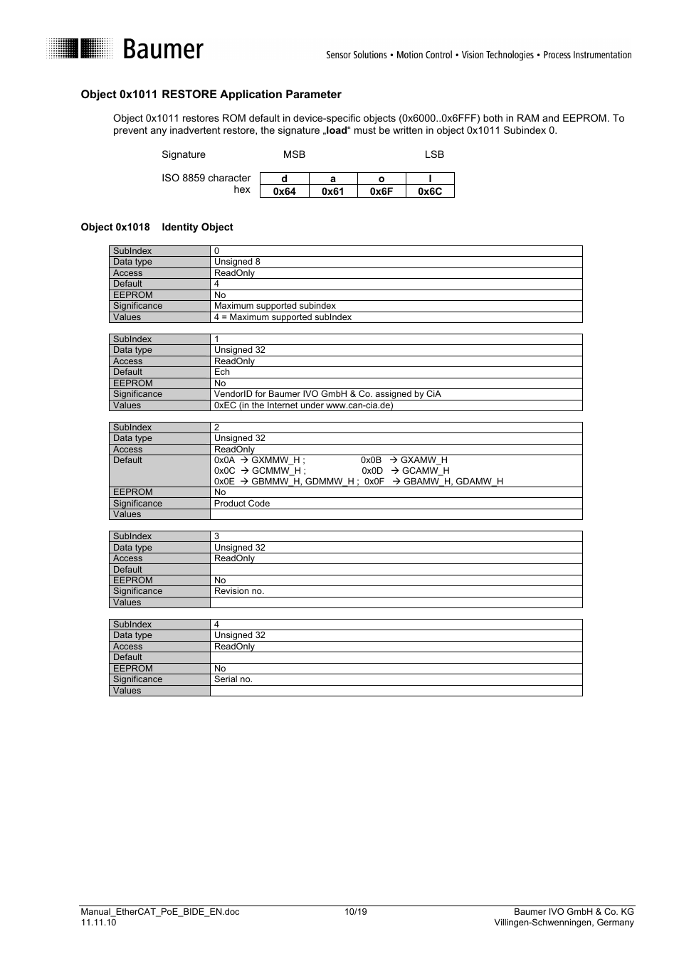 Baumer GB-GXxxx User Manual | Page 10 / 19