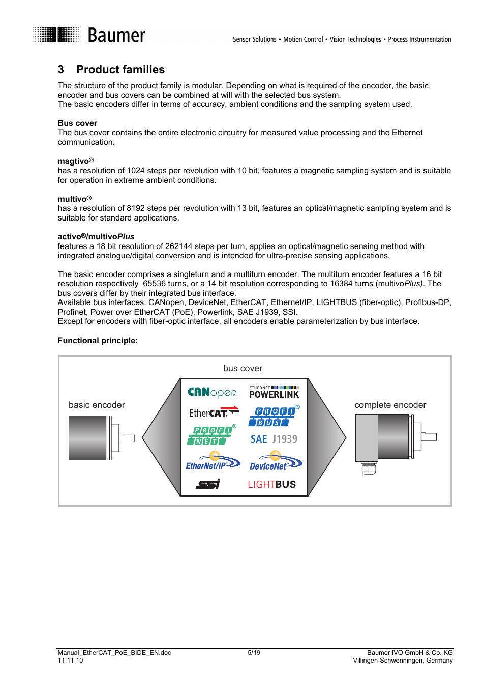 3 product families, Sae j1939 | Baumer GB-GXxxx User Manual | Page 5 / 19