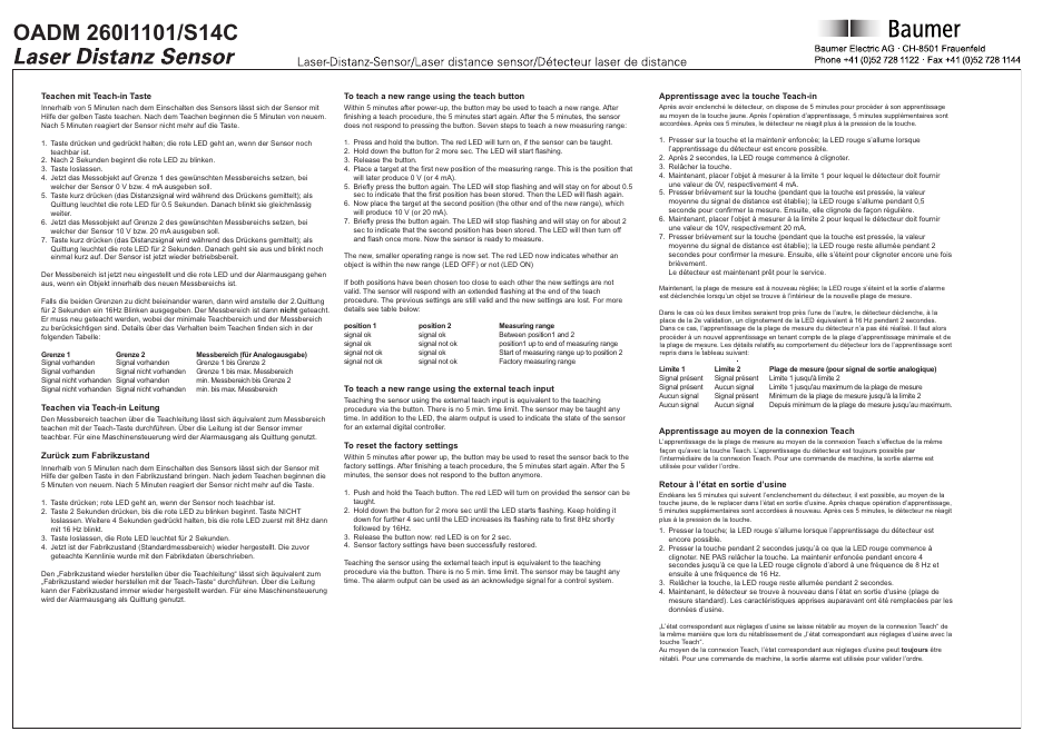 Baumer OADM 260I1101/S14C User Manual | Page 4 / 4