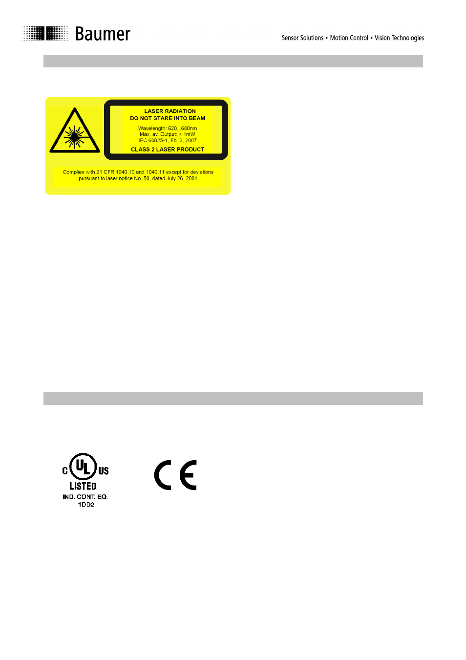 1 safety information, 2 certifications | Baumer BA Scatec10 15 User Manual | Page 4 / 44