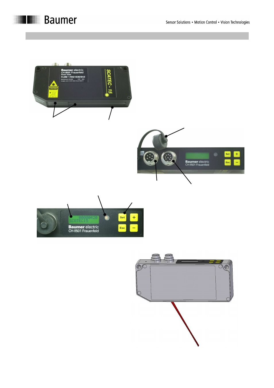 5 part identification | Baumer BA Scatec10 15 User Manual | Page 7 / 44