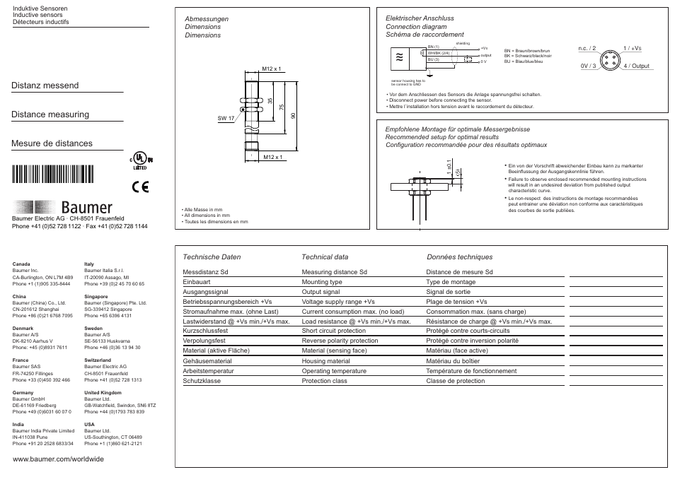 Baumer IPRM 12I9506/S14 User Manual | 1 page