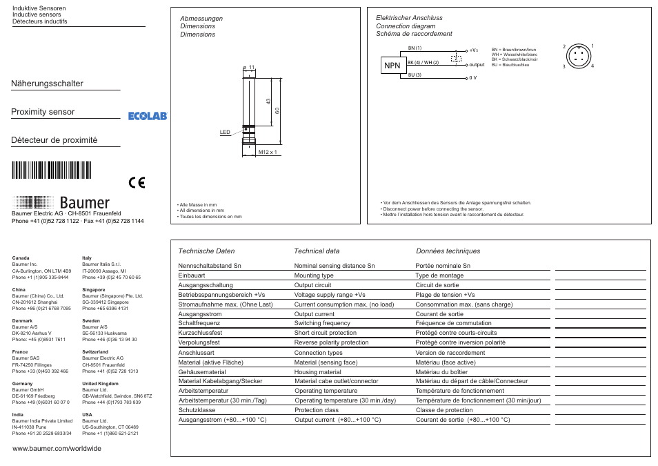 Baumer IFBR 11N17T1/S14L-9 User Manual | 2 pages