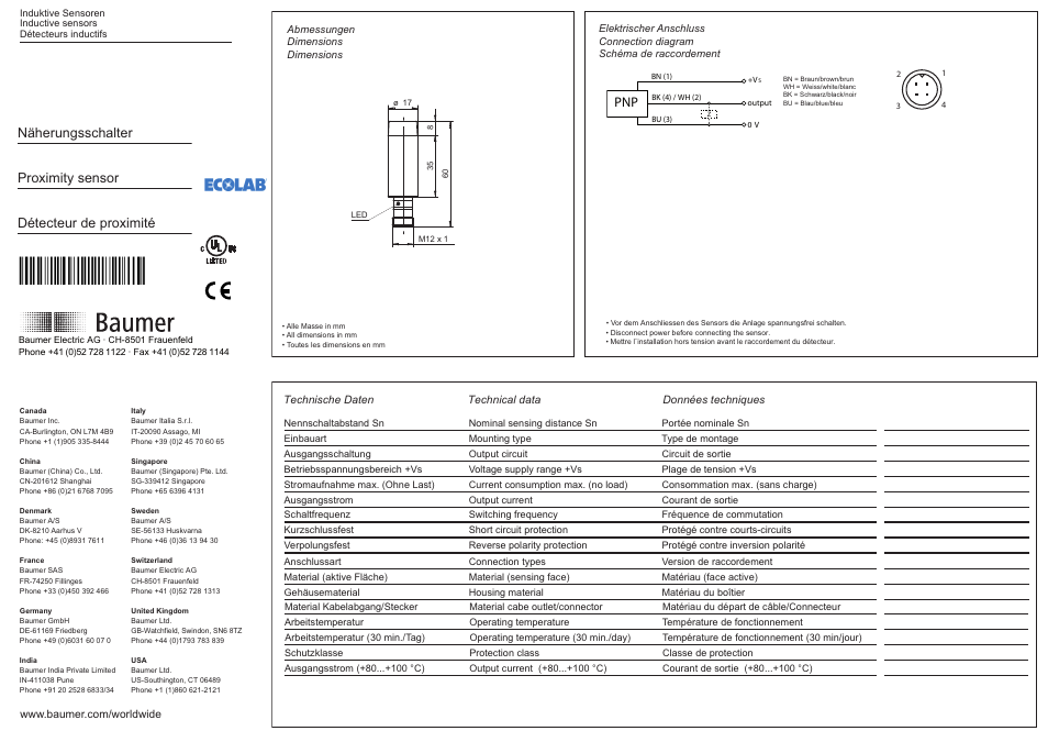 Baumer IFBR 17P13T1/S14L-9 User Manual | 2 pages