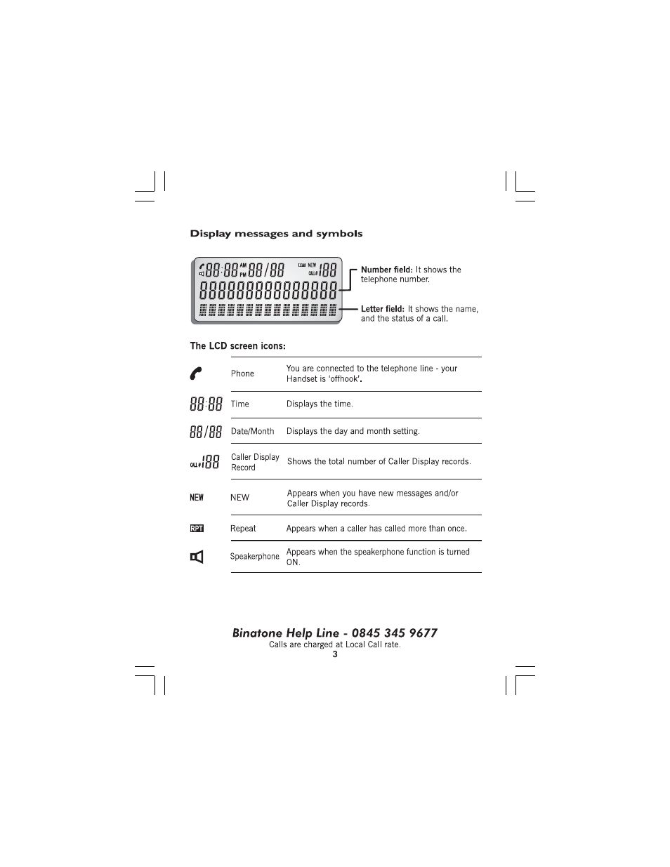 Binatone SPEAKEASY 5 User Manual | Page 3 / 28