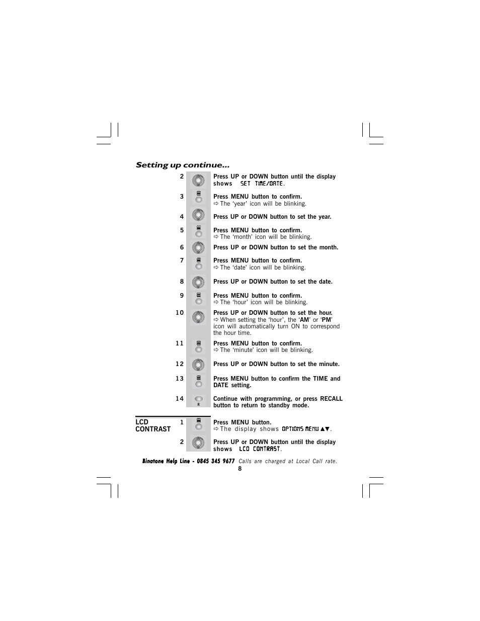 Binatone SPEAKEASY 5 User Manual | Page 8 / 28