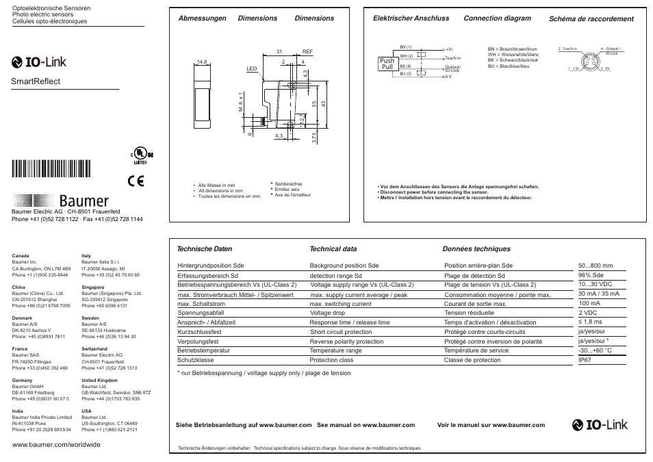 Baumer FNDK 14G6904/S35A/IO User Manual | 2 pages