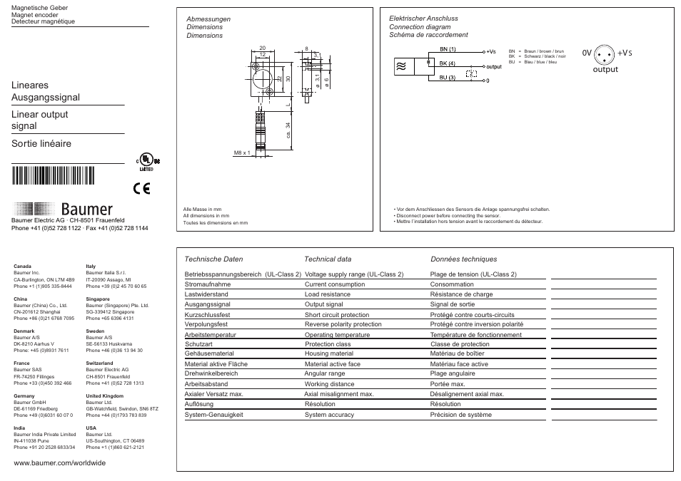 Baumer MDFM 20I9424/KS35PA270 User Manual | 2 pages