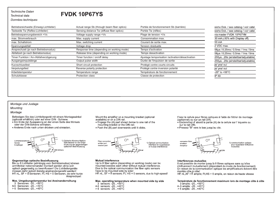 Baumer FVDK 10P67YS User Manual | Page 2 / 8