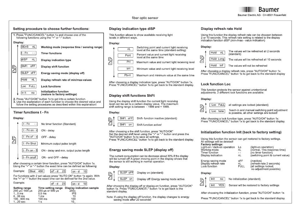 Baumer FVDK 10P67YS User Manual | Page 6 / 8