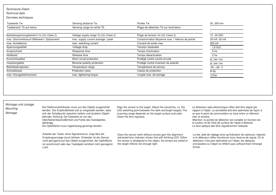 Baumer FZAM 12P1104 User Manual | Page 2 / 2