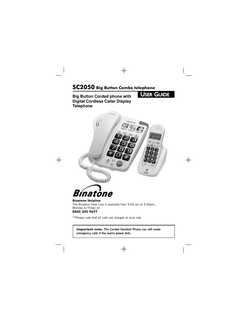 Binatone SC2050 User Manual | 39 pages