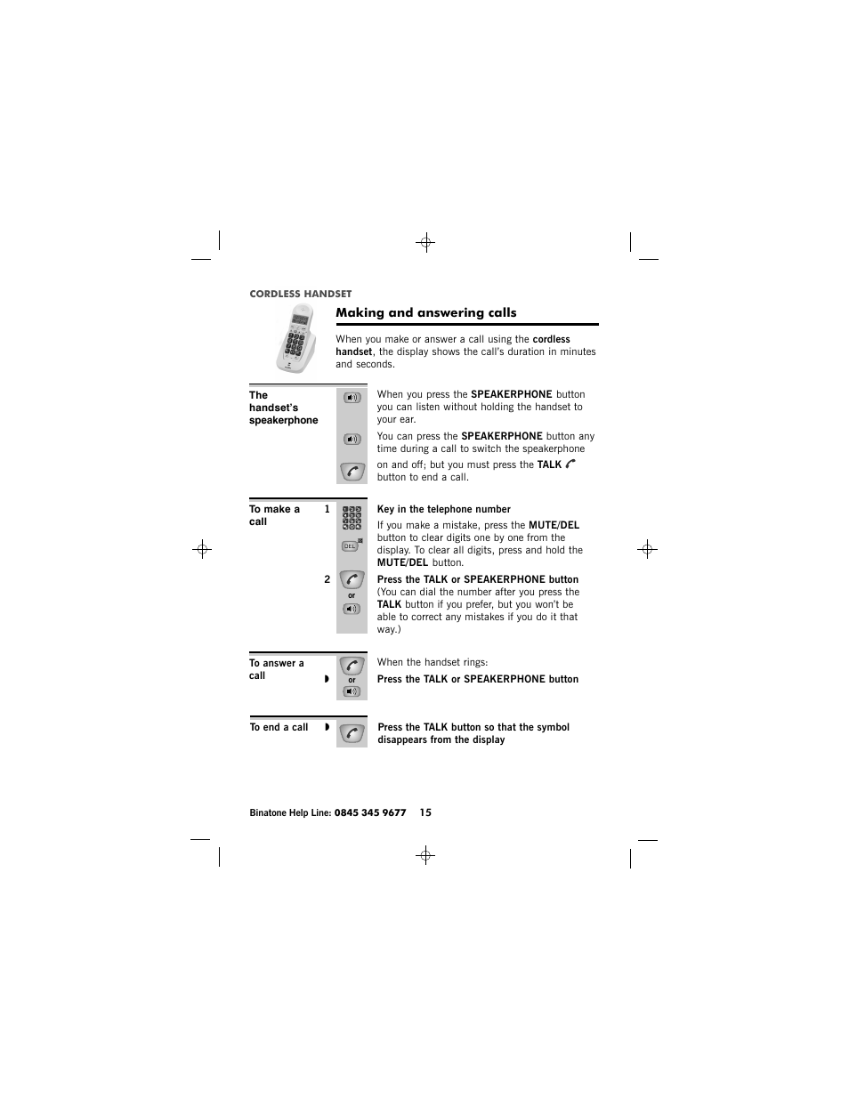 Binatone SC2050 User Manual | Page 16 / 39