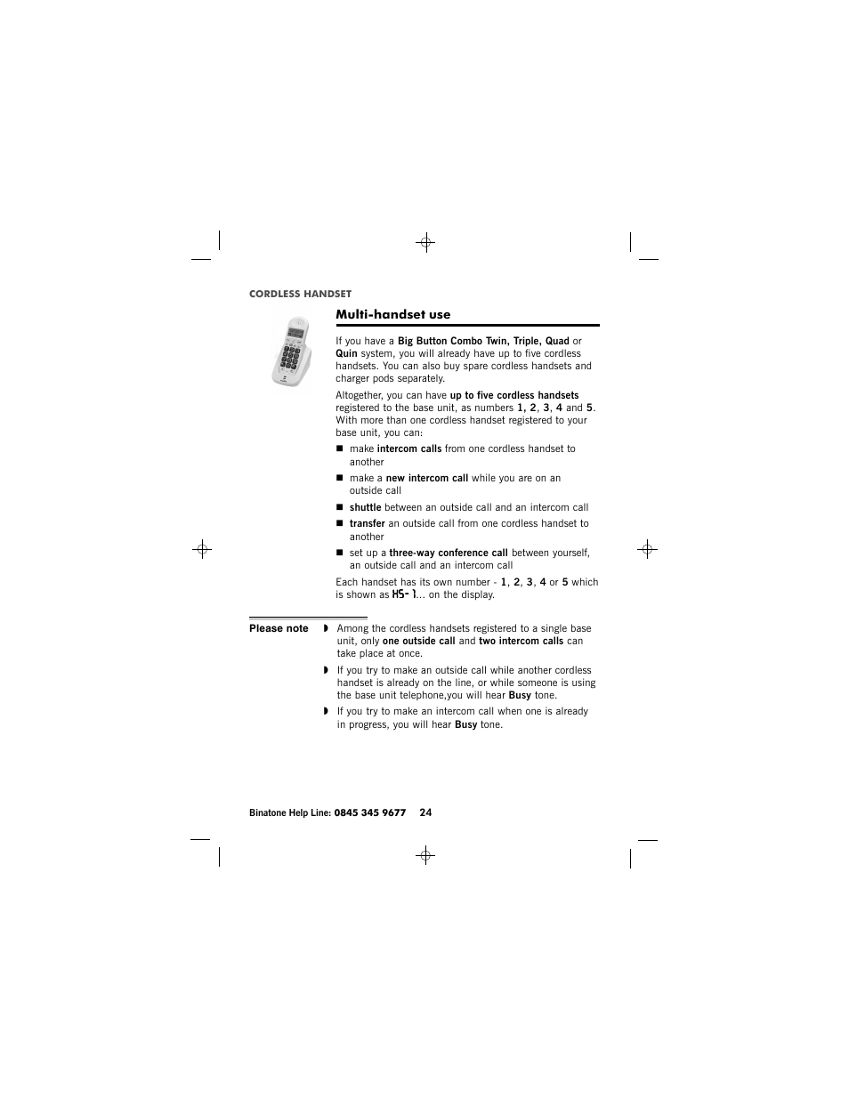 Binatone SC2050 User Manual | Page 25 / 39