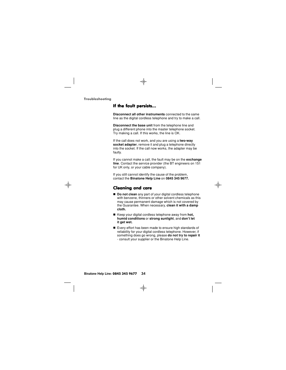 Binatone SC2050 User Manual | Page 35 / 39