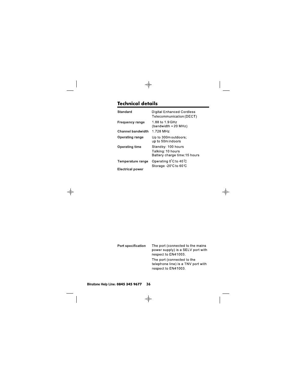 Binatone SC2050 User Manual | Page 37 / 39