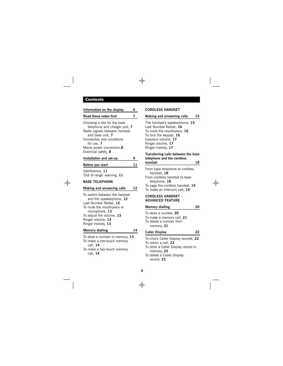 Binatone SC2050 User Manual | Page 5 / 39