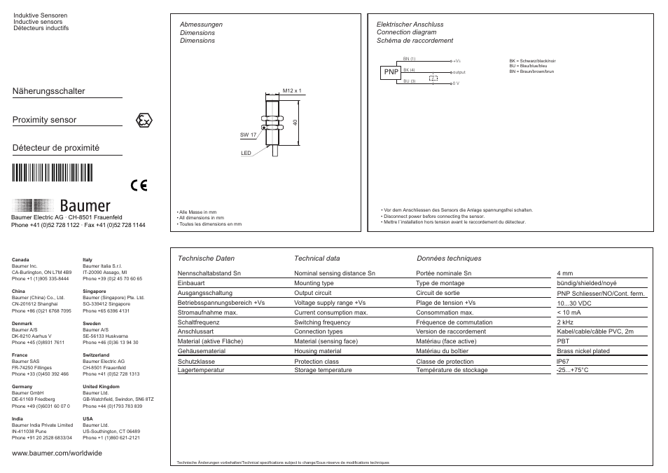 Baumer IFRM 12P17X2/L User Manual | 4 pages