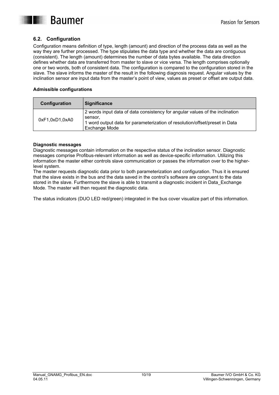 Baumer GNAMG User Manual | Page 10 / 19