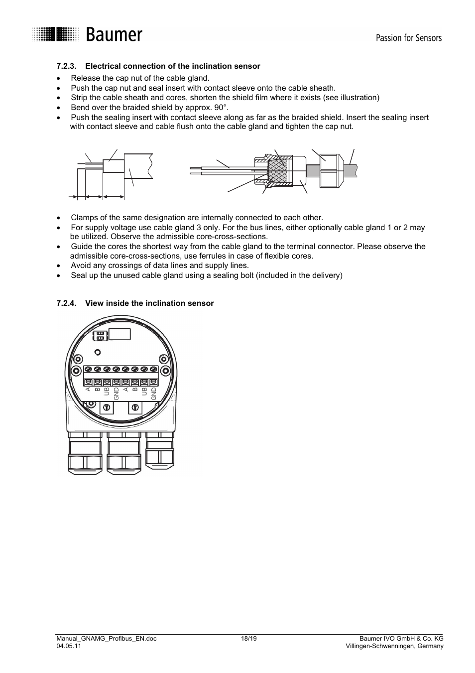 Baumer GNAMG User Manual | Page 18 / 19