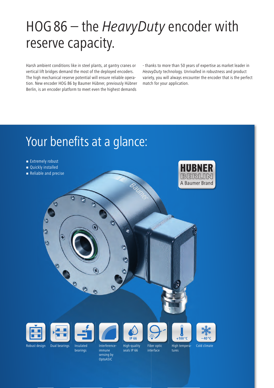 Your benefi ts at a glance | Baumer HOG86 User Manual | Page 5 / 6