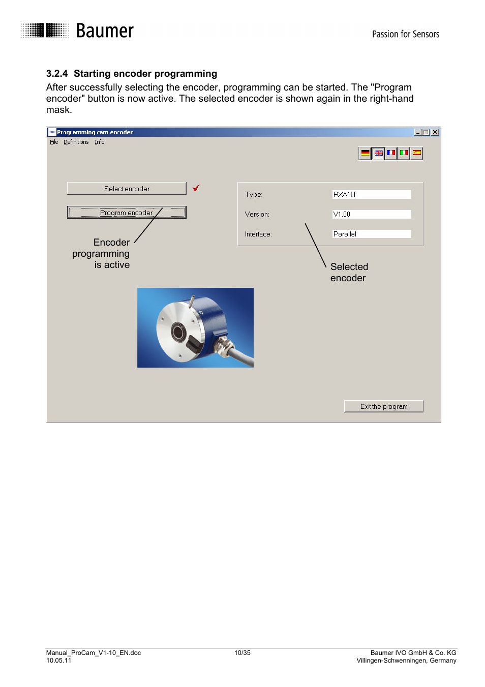 Baumer RXA1H User Manual | Page 10 / 35