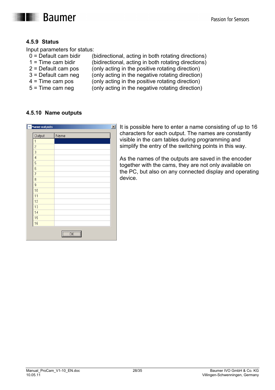 Baumer RXA1H User Manual | Page 28 / 35