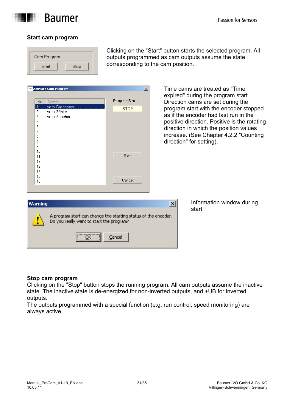 Baumer RXA1H User Manual | Page 31 / 35