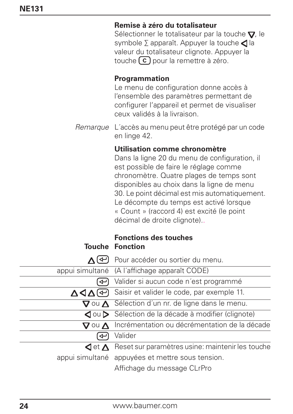 Baumer NE131 User Manual | Page 24 / 48