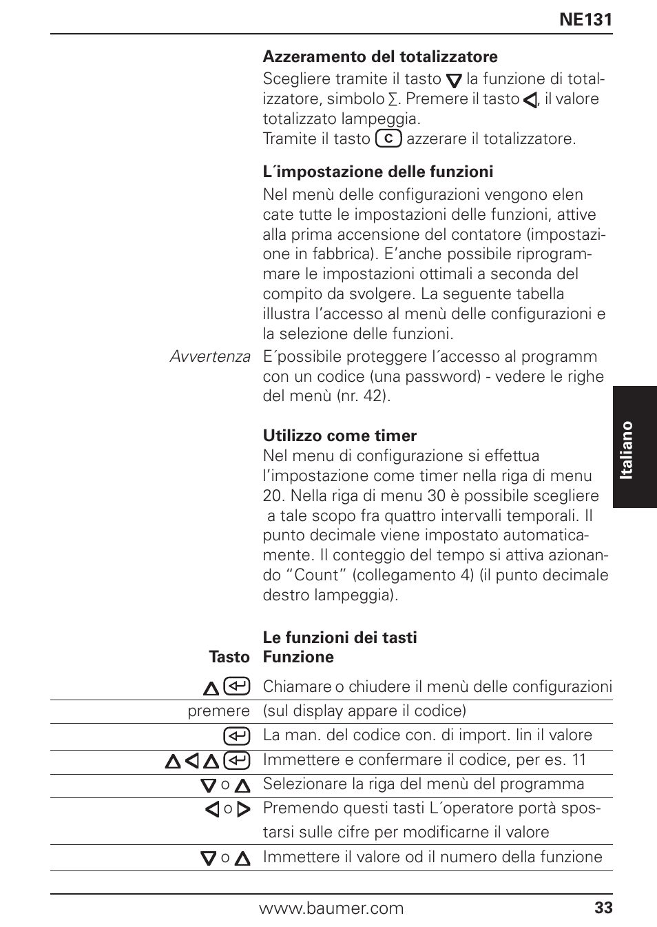 Baumer NE131 User Manual | Page 33 / 48