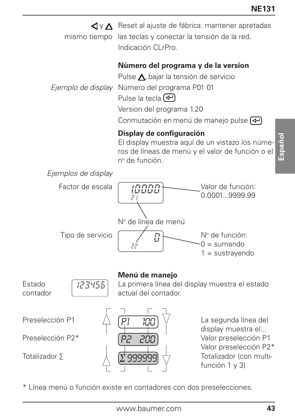 Baumer NE131 User Manual | Page 43 / 48