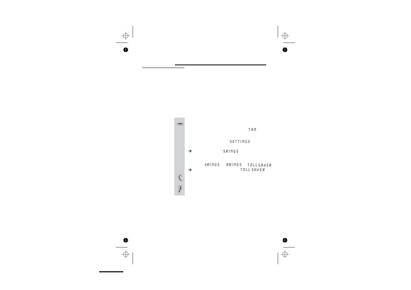 Answering machine-advanced use 35, To set the ring delay 36 | Binatone SYMPHONY 2210 User Manual | Page 40 / 57