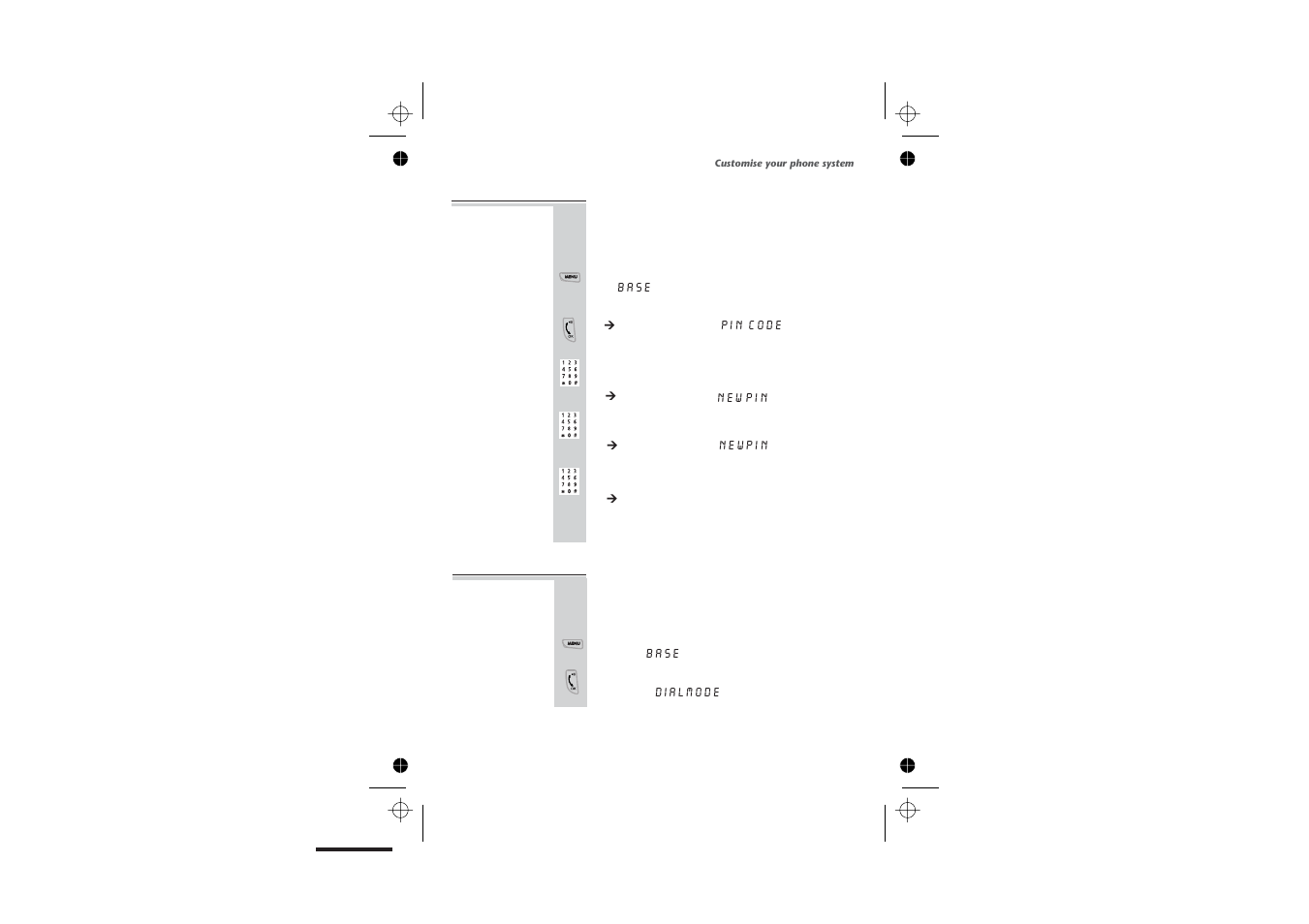 Pin code 39, Dial mode 39 | Binatone SYMPHONY 2210 User Manual | Page 43 / 57