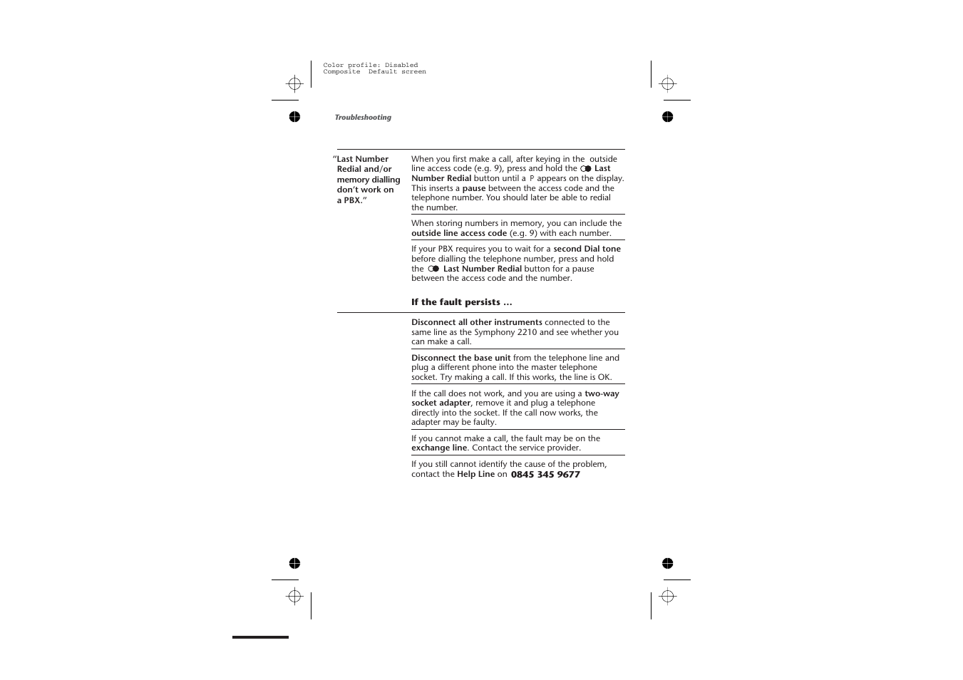 Binatone SYMPHONY 2210 User Manual | Page 52 / 57
