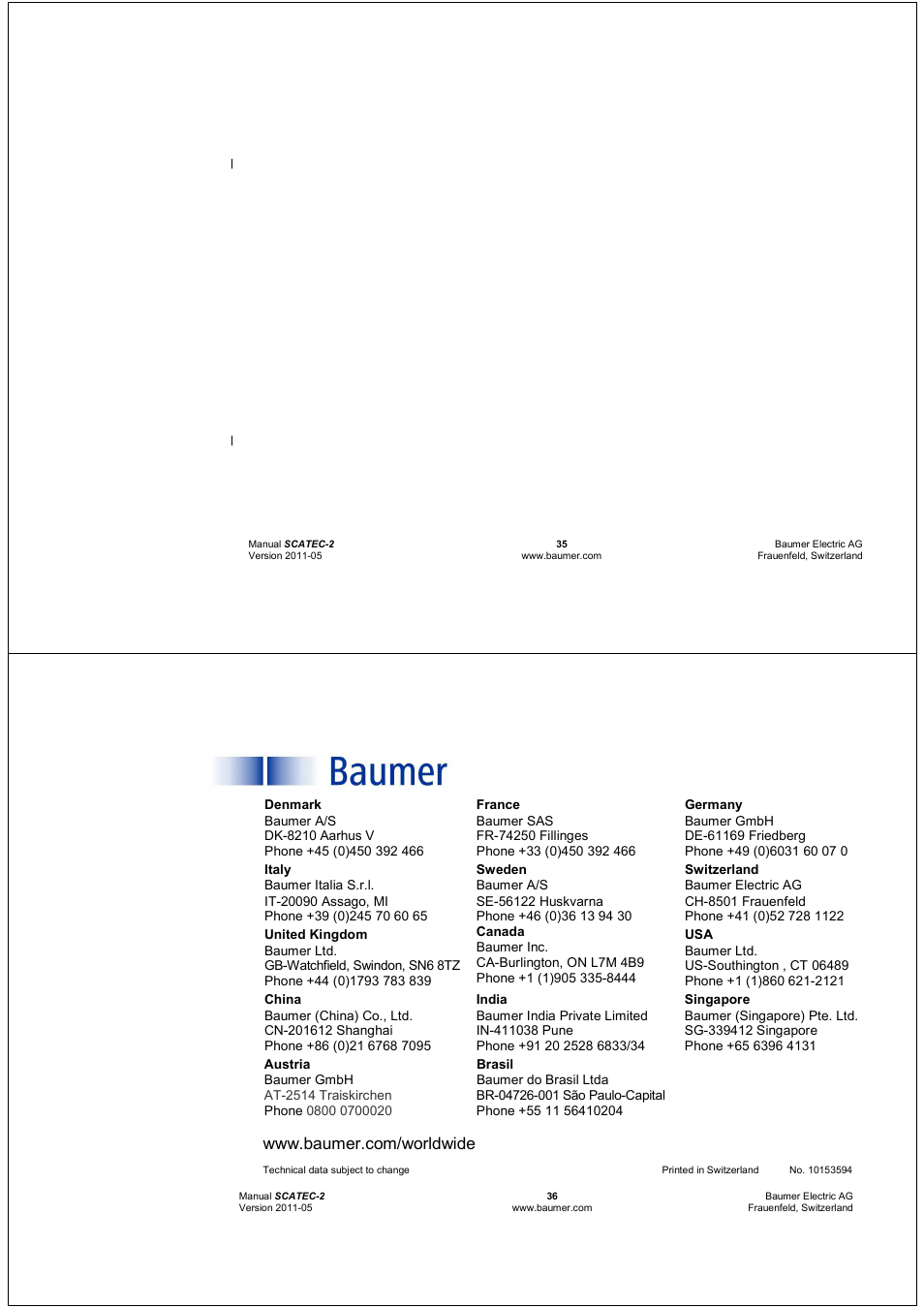 Baumer BA Scatec2 User Manual | Page 18 / 18