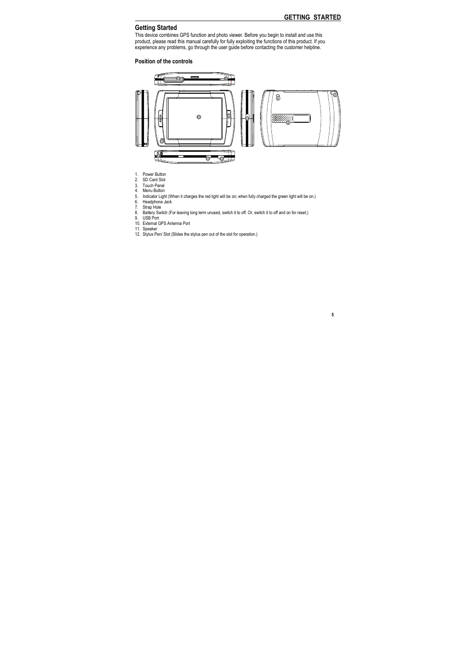 Getting started | Binatone C350 User Manual | Page 5 / 76