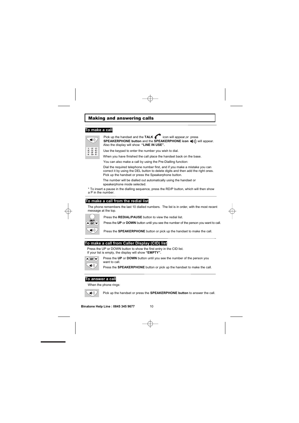 Binatone 2300 User Manual | Page 12 / 35