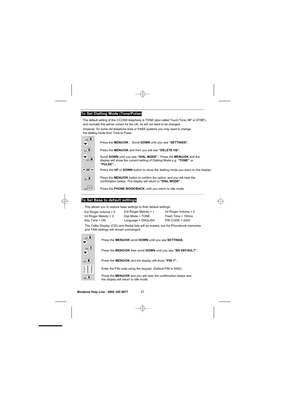 Binatone 2300 User Manual | Page 29 / 35