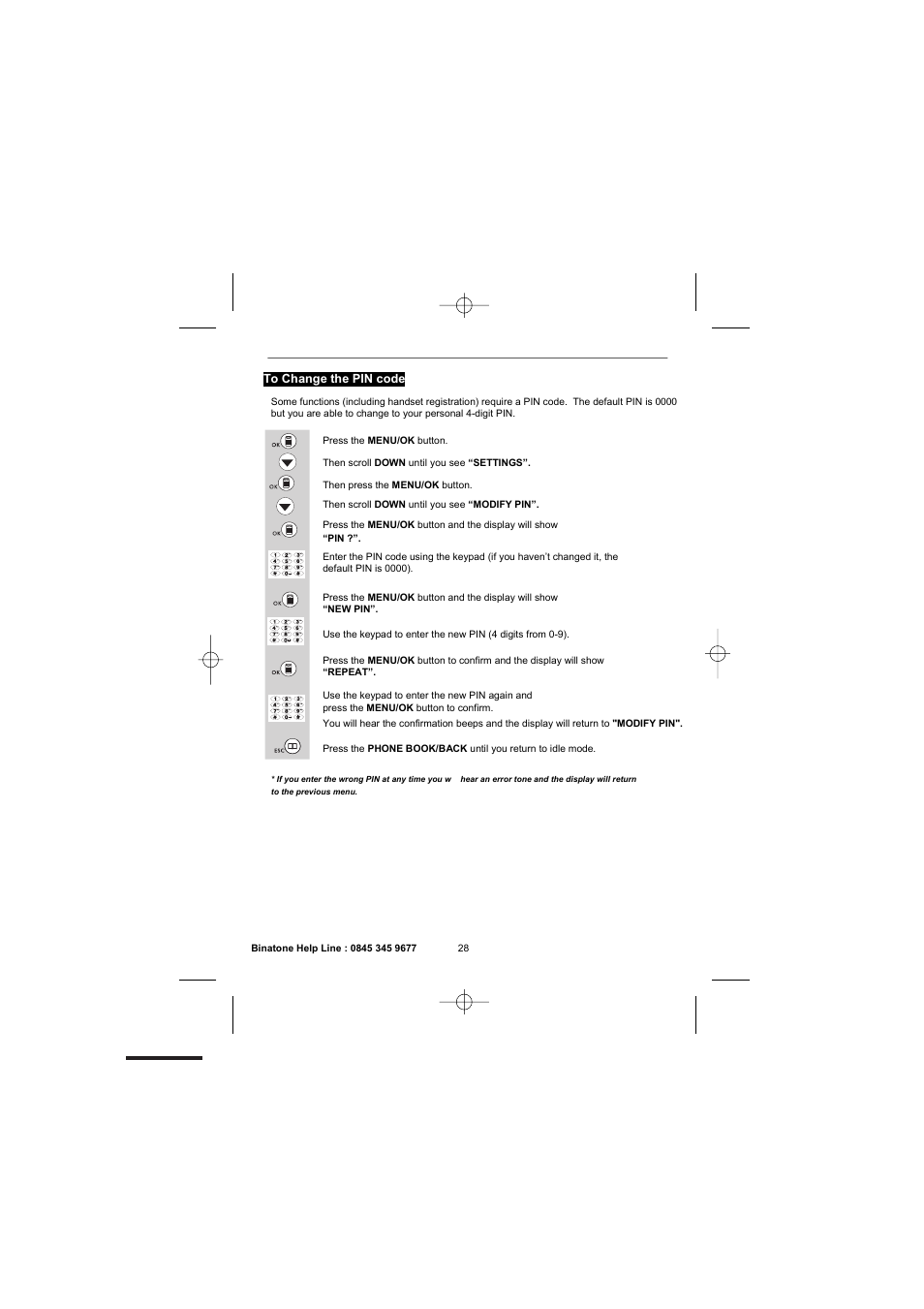 Binatone 2300 User Manual | Page 30 / 35
