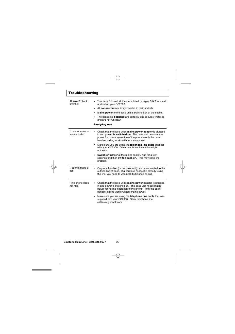 Binatone 2300 User Manual | Page 31 / 35