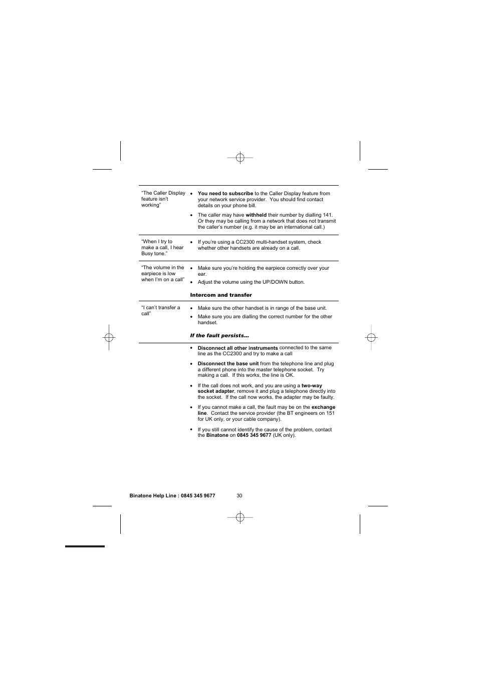 Binatone 2300 User Manual | Page 32 / 35