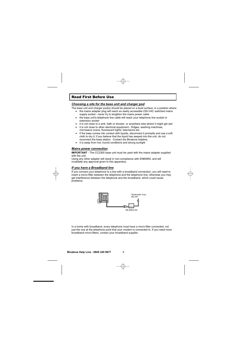 Binatone 2300 User Manual | Page 7 / 35