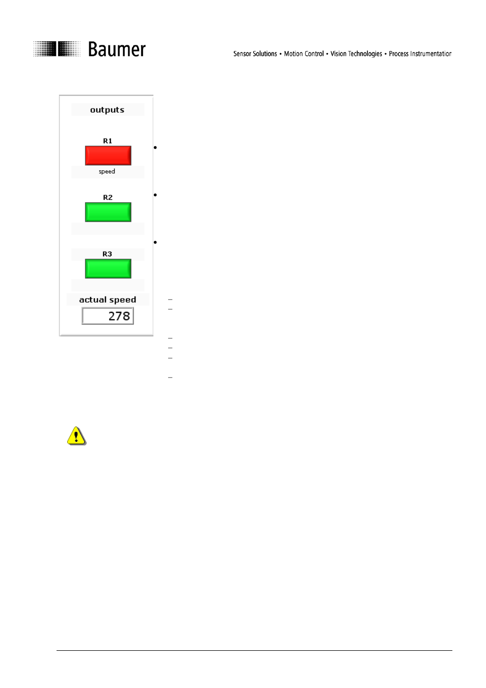 2 status window, Status window | Baumer Speed switches DSL User Manual | Page 12 / 22