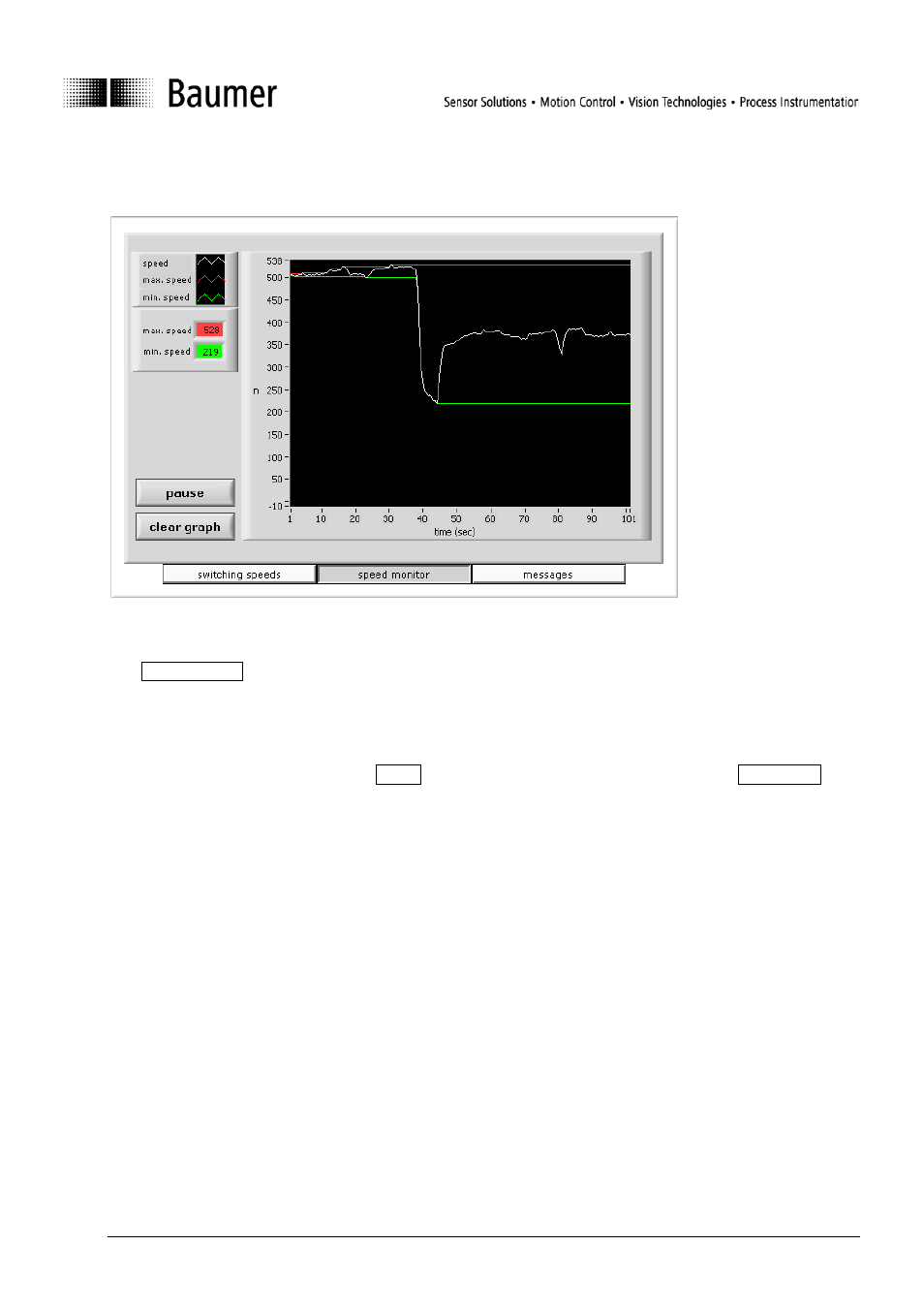 2 register: speed monitor, Register: speed monitor | Baumer Speed switches DSL User Manual | Page 15 / 22