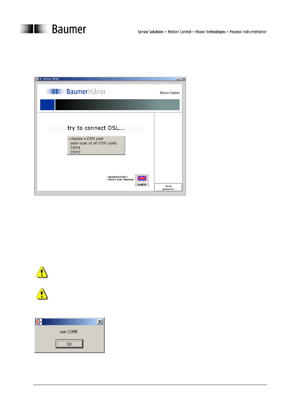 2 interface, Interface | Baumer Speed switches DSL User Manual | Page 8 / 22