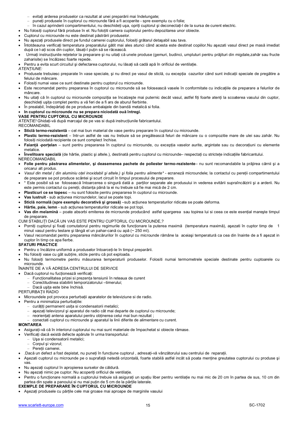 Scarlett SC-1702 User Manual | Page 15 / 35