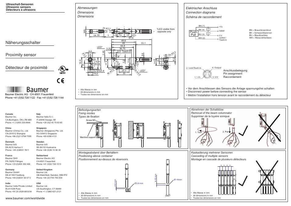 Baumer UNCK 09G8914/KS35AD1 User Manual | 3 pages