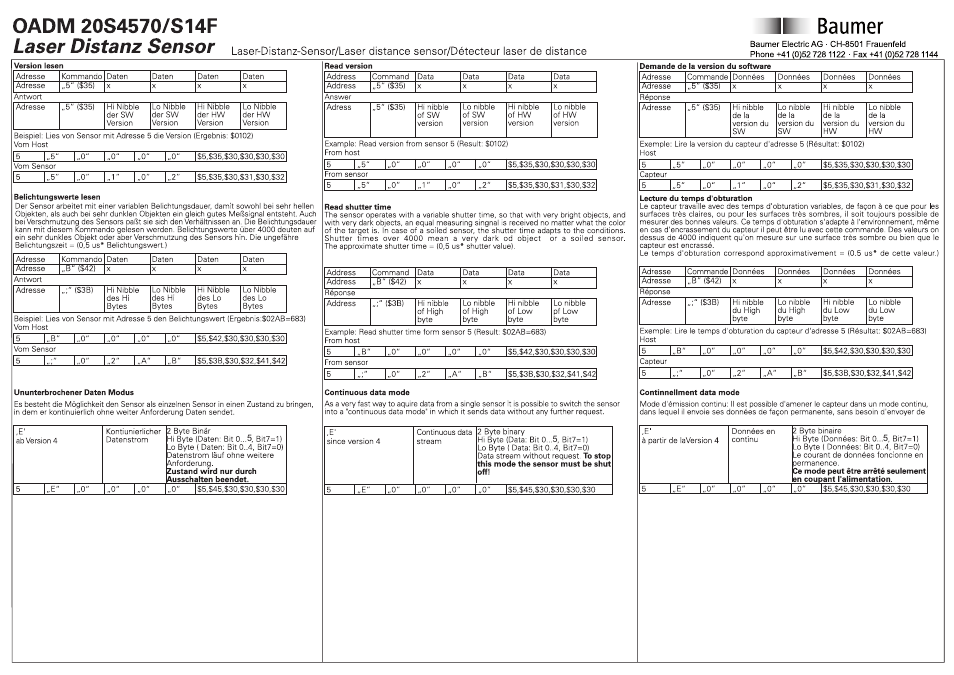 Baumer OADM 20S4570/S14F User Manual | Page 6 / 6
