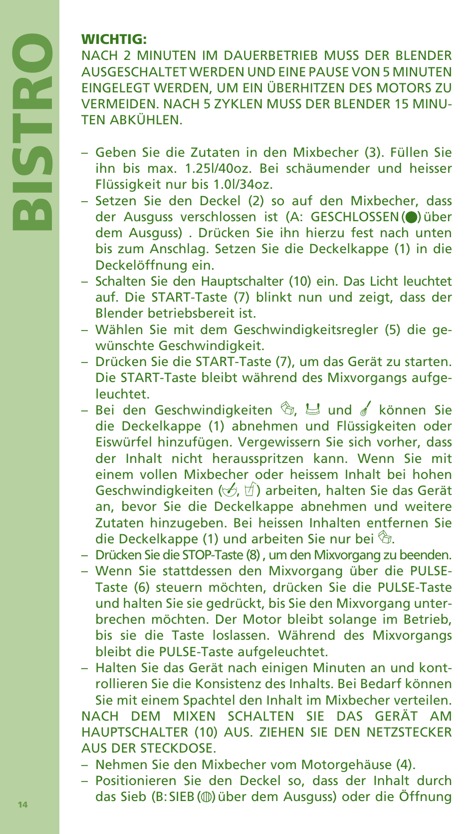 Bis tro | Bodum Bistro 11303 User Manual | Page 15 / 96